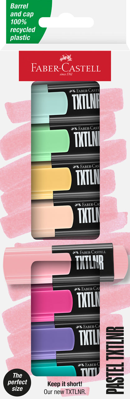 TEXTMARKER MINI SET 8 PASTEL FABER-CASTELL TEXTMARKER MINI SET 8 PASTEL FABER-CASTELL